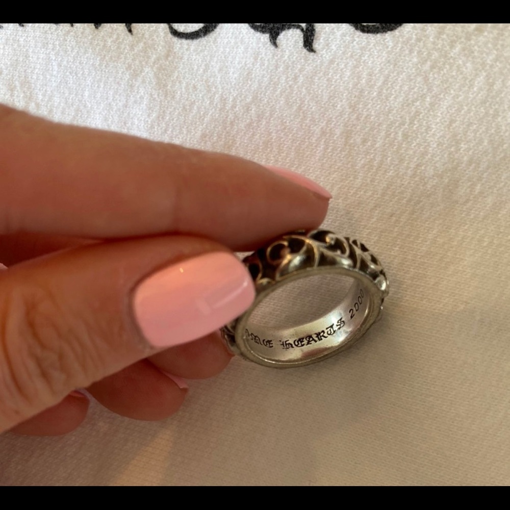Chrome Hearts Large Pattern Ring Sterling Silver - image 3